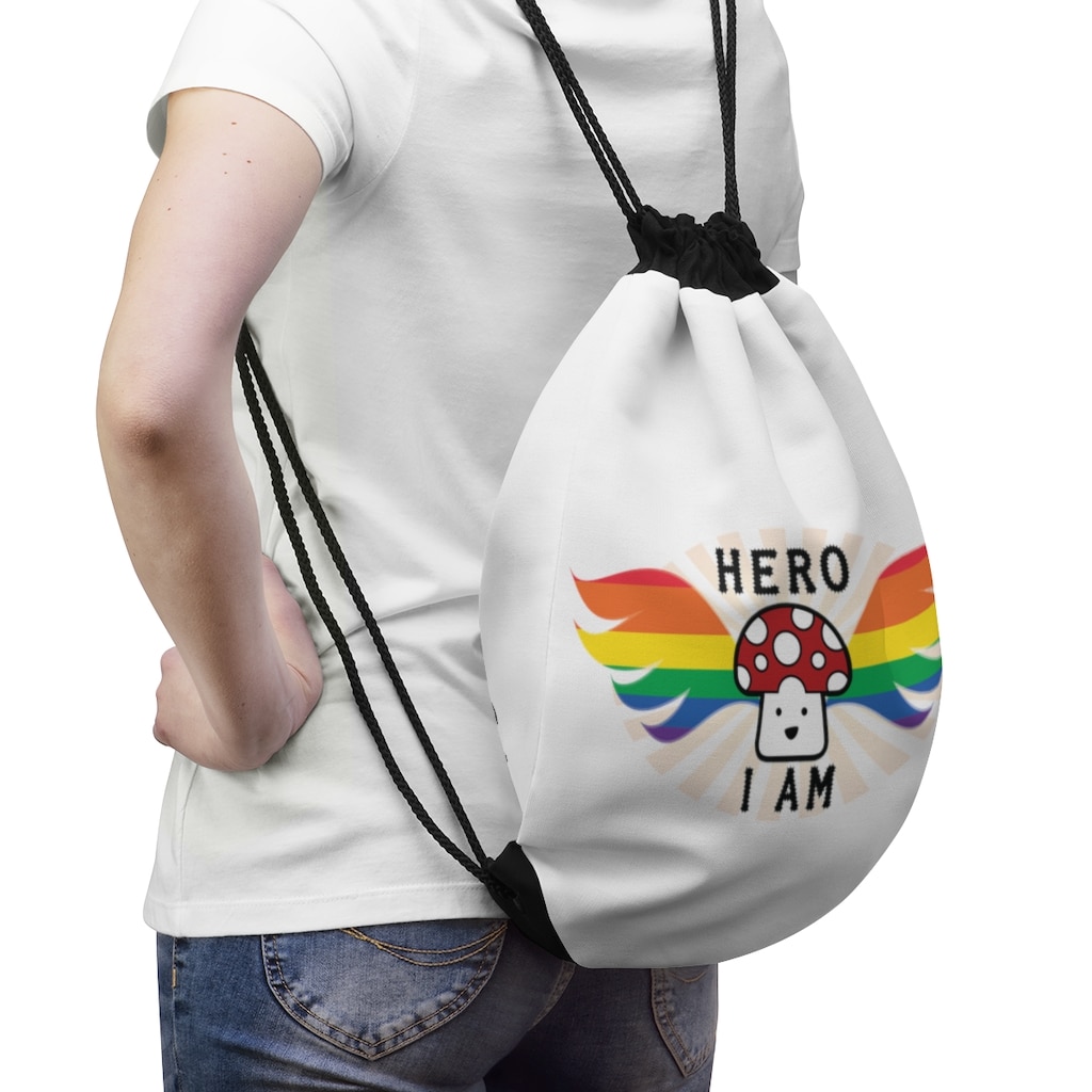 HERO I Am/H.A.N.D Drawstring Bag