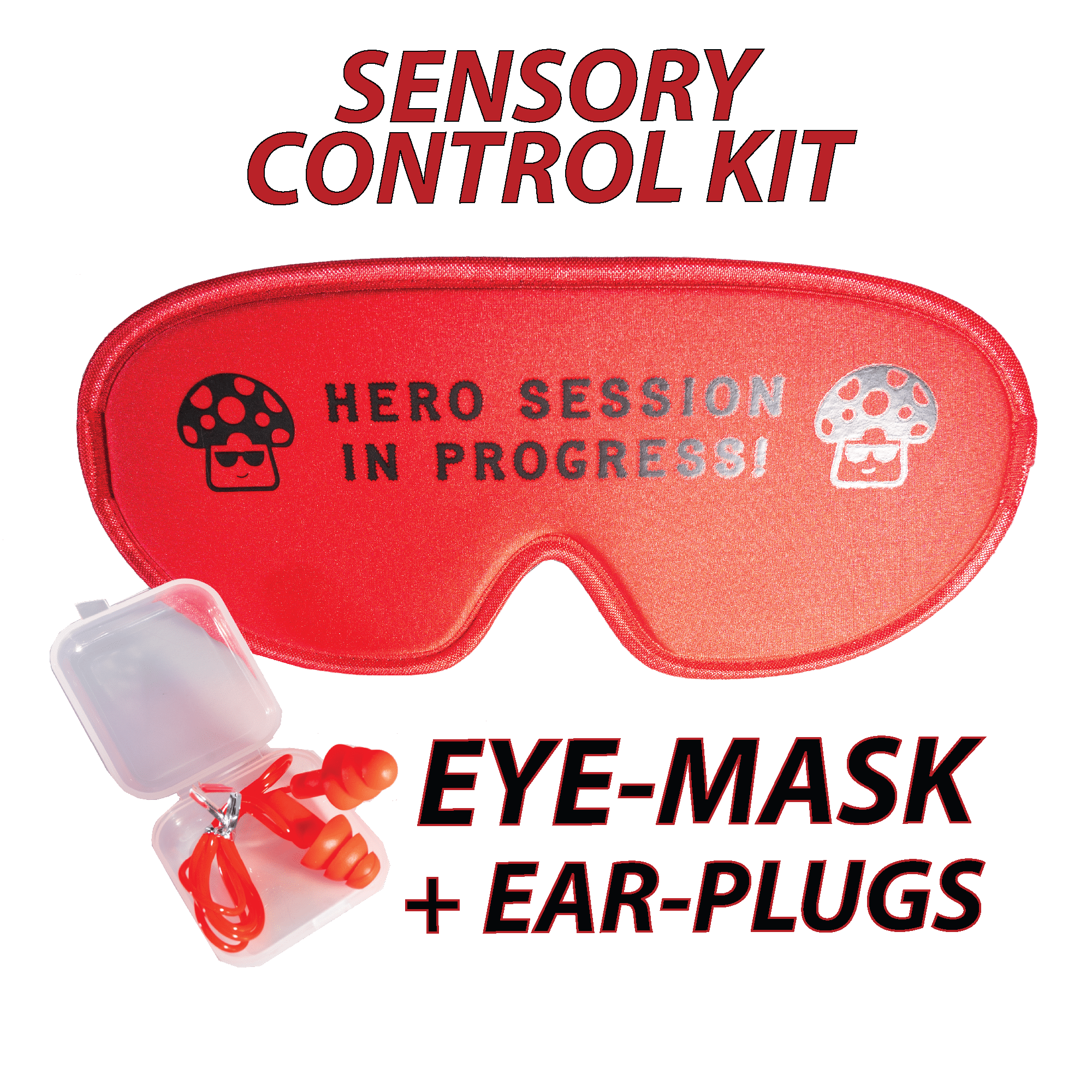 Sensory Control Kit – Eye-Pad Blindfold & Ear-Plugs.